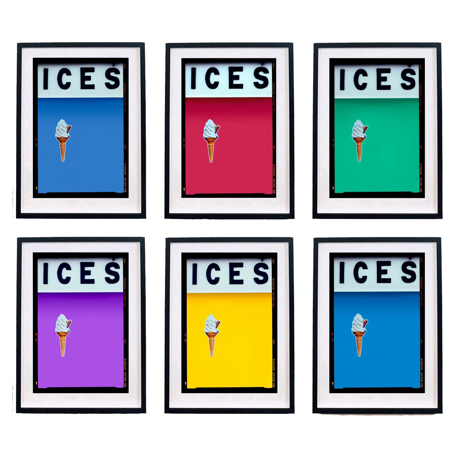 ICES – Sechs gerahmte Kunstwerke – Pop-Art-Farbfotografie – Print von Richard Heeps