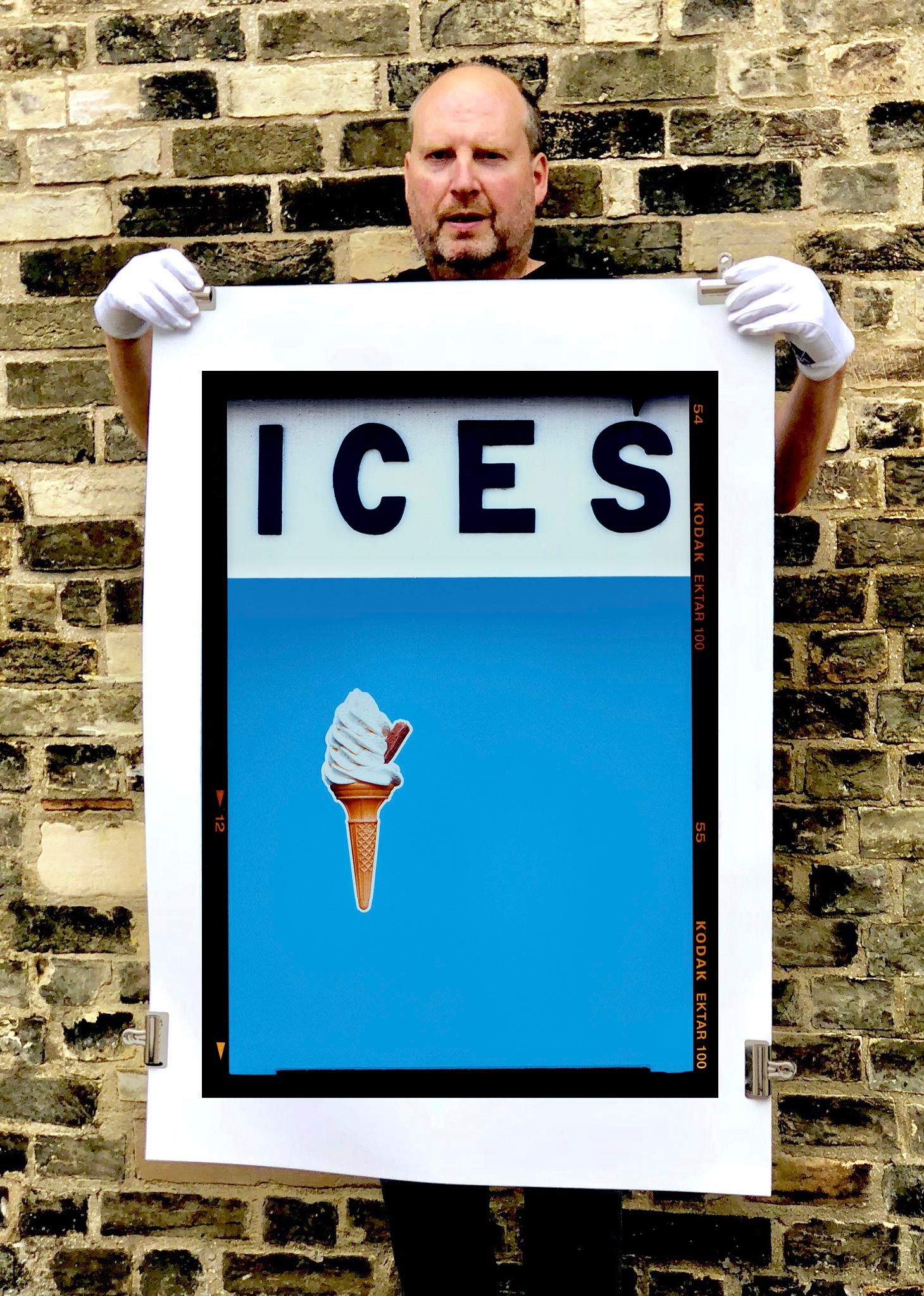 ICES (Sky Blue), Bexhill-on-Sea - British seaside color photography - Photograph by Richard Heeps