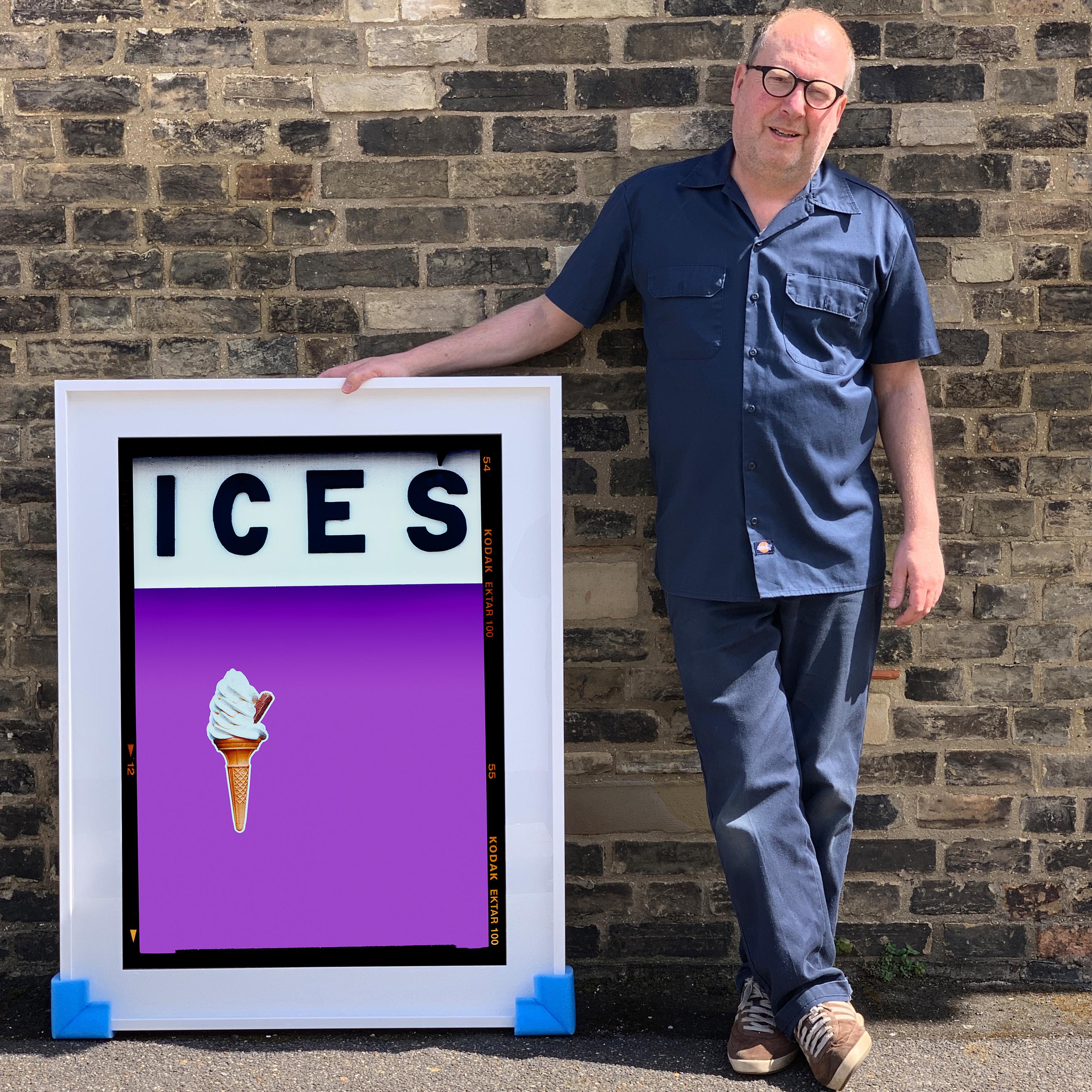 ICES Viridian, Lilac, Melondrama - Three Framed Pop Art Color Photographs For Sale 4