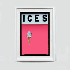 ICES Giallo, blu, rosa, verde - Quattro opere d'arte incorniciate Fotografia pop art a colori