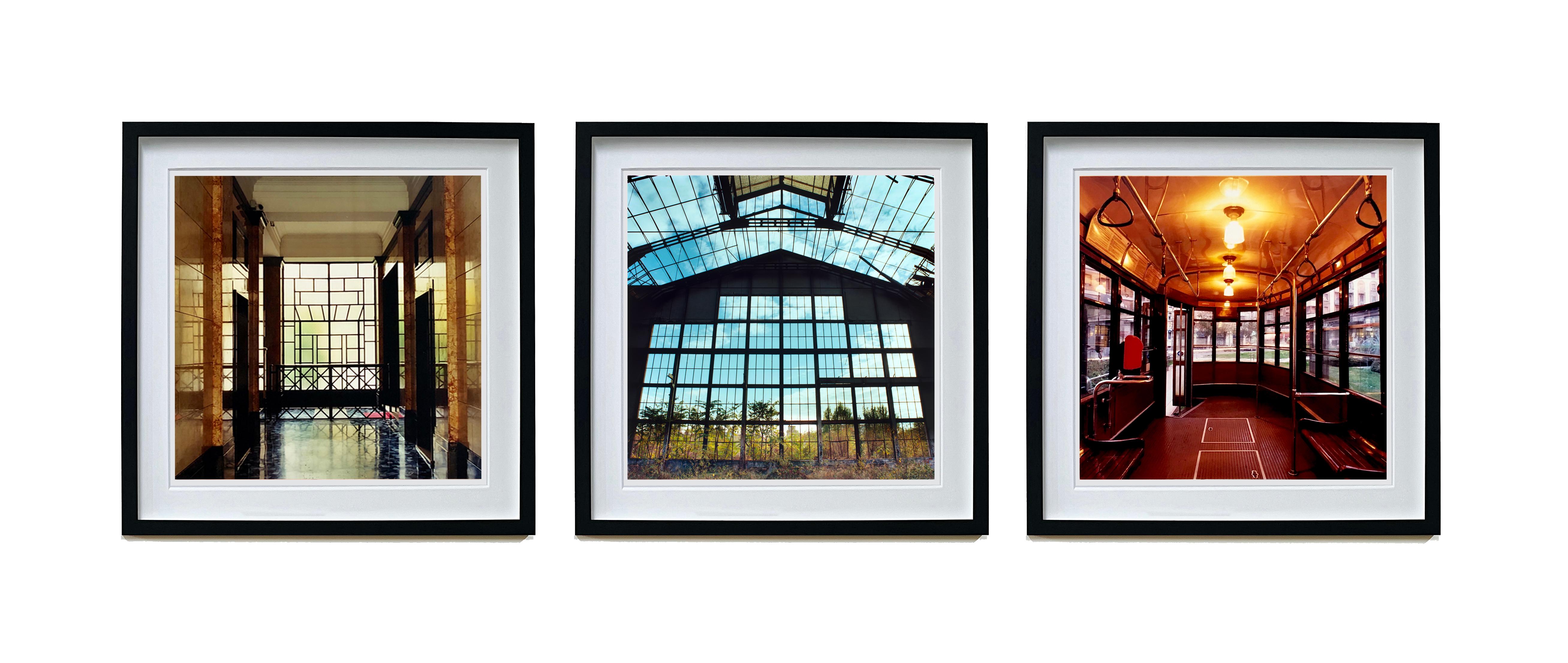 Italian Photography Trio - Set of Three Square Framed Color Photographs of Milan For Sale 5