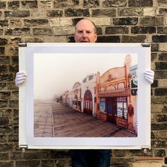 La Belle Femme in the Mist, Atlantic City, New Jersey - American Color Photo