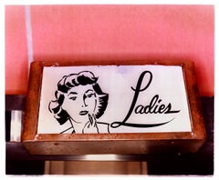 Ladies, Wildwood, New Jersey - American Interior Pink Color Photograph