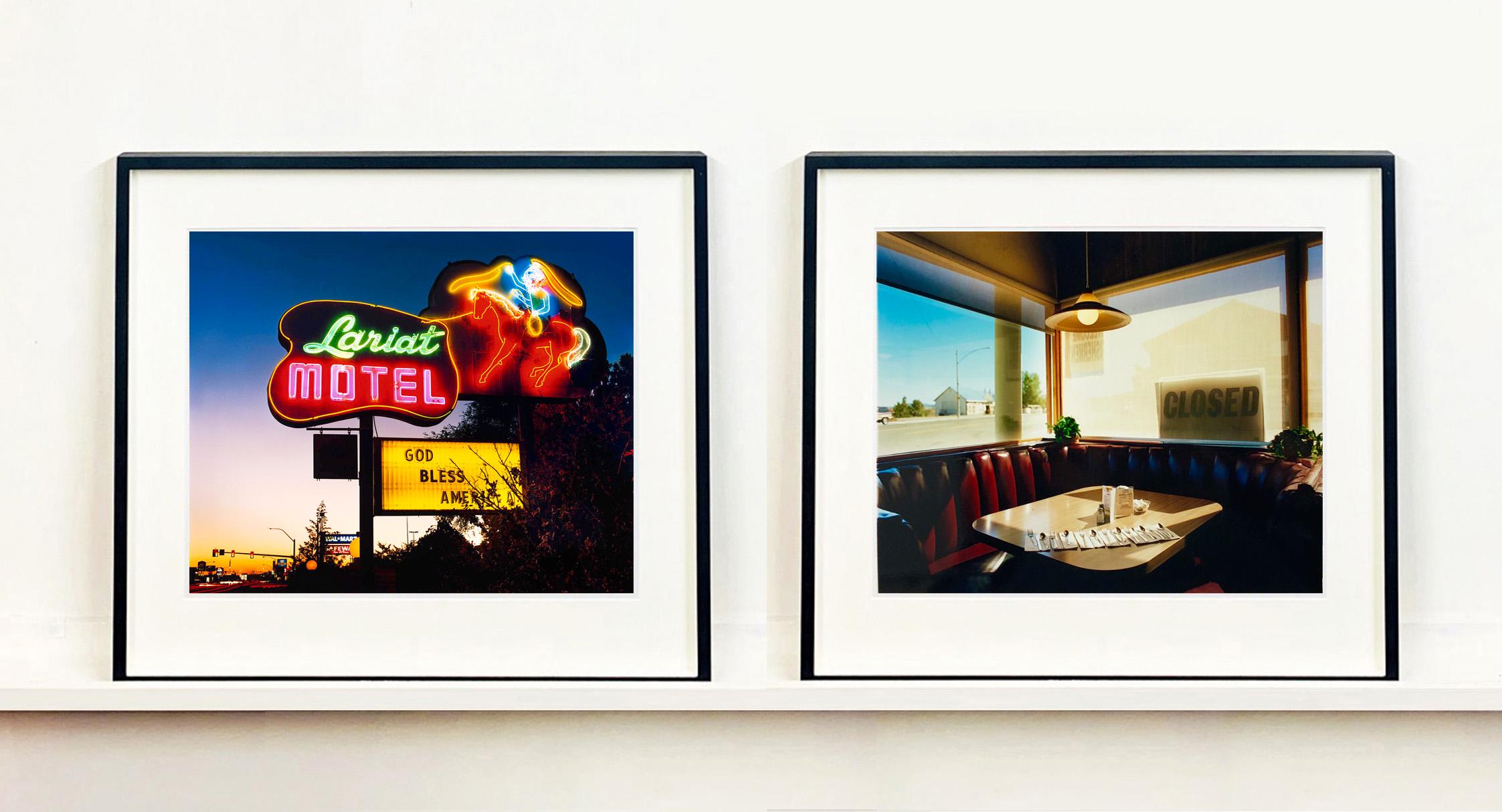 Lariat Motel, Fallon, Nevada - Neon, Americana, Color Photography For Sale 1