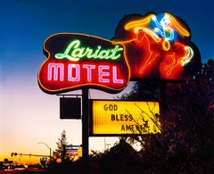 Lariat Motel, Fallon, Nevada - Neon, Americana, Color Photography