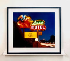 Lariat Motel II, Fallon, Nevada - Neon, Americana, Color Photography