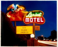 Lariat Motel II, Fallon, Nevada - Neon, Americana, Color Photography