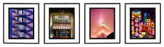 Londres, Milán, Nueva York, Hong Kong - Conjunto de cuatro fotografías de arquitectura enmarcadas
