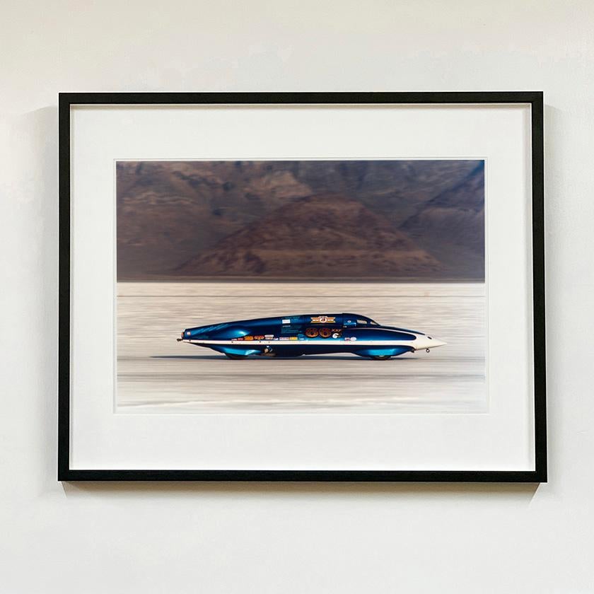 LSR Racing Streamliner, Bonneville, Utah - Car in Landscape Color Photography For Sale 1