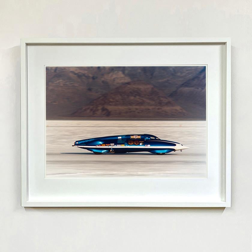 LSR Racing Streamliner, Bonneville, Utah - Car in Landscape Color Photography For Sale 2