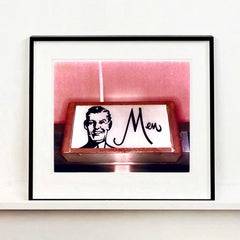 Men, Wildwood, New Jersey - American Interior Pink Color Photograph