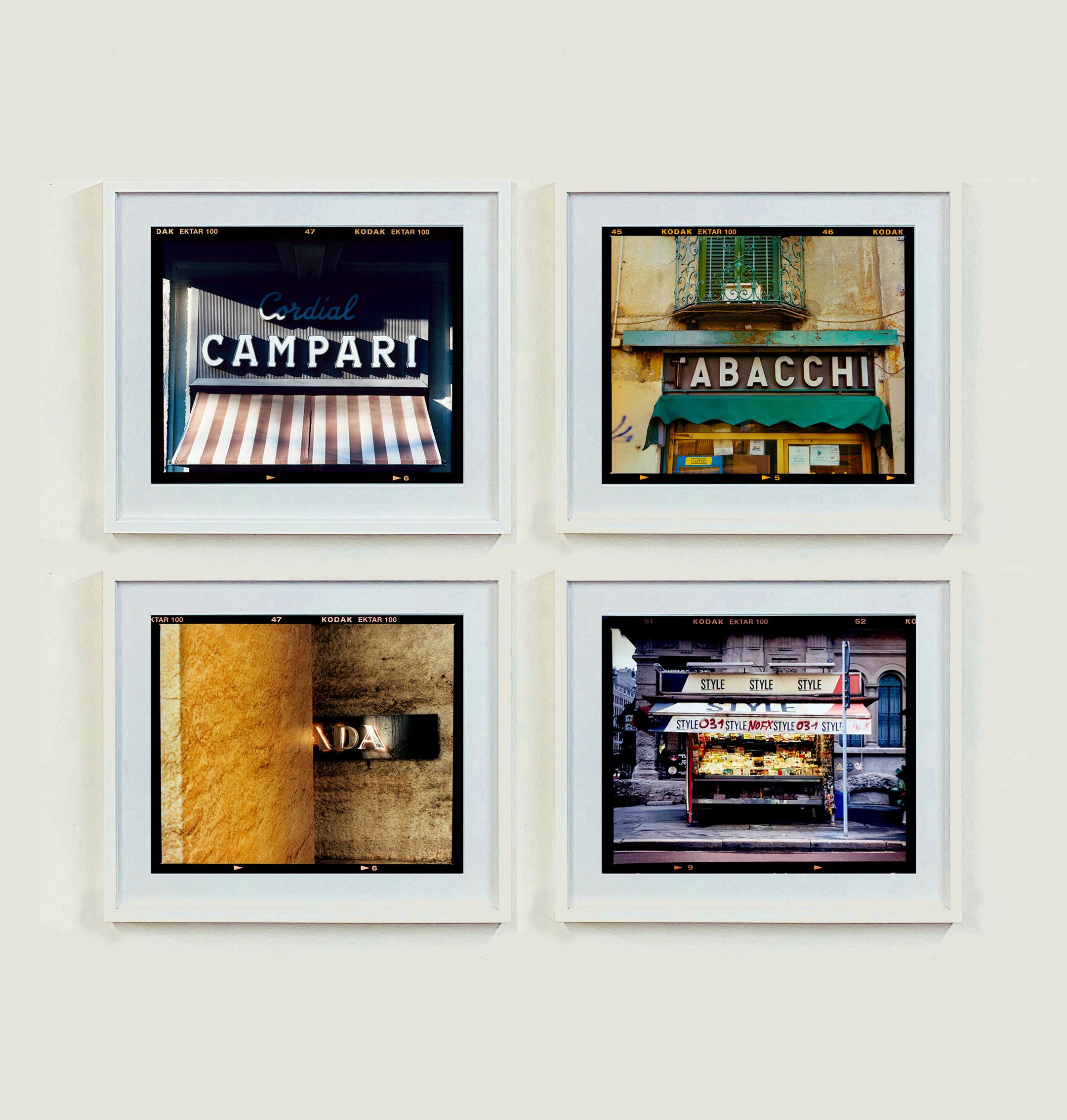 Milan Street Photography Set of Four Artworks - Beige Color Photograph by Richard Heeps