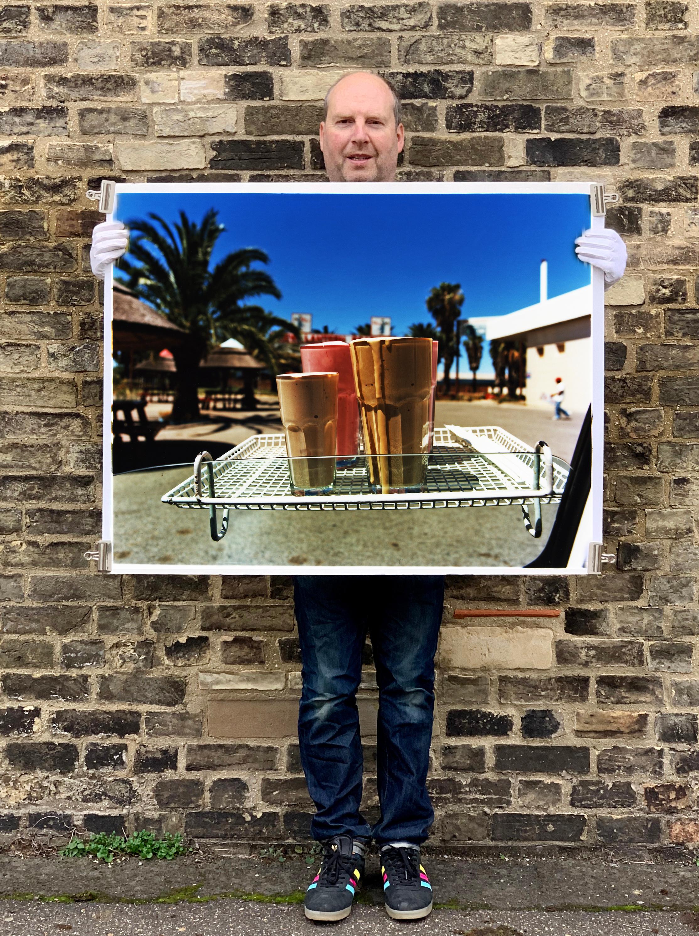 Milkshakes, Welkom, the Free State - Pop Art Colour Food Photography - Purple Color Photograph by Richard Heeps
