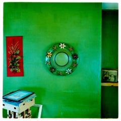 Miroir, Manea - Photographie couleur d'intérieur britannique d'époque