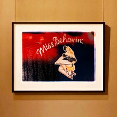 Miss Behavin', Hemsby, Norfolk - Vintage Car Decal Color Photograph Framed