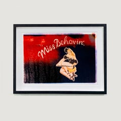 Miss Behavin', Hemsby, Norfolk - Vintage Car Decal Color Photograph Small Framed