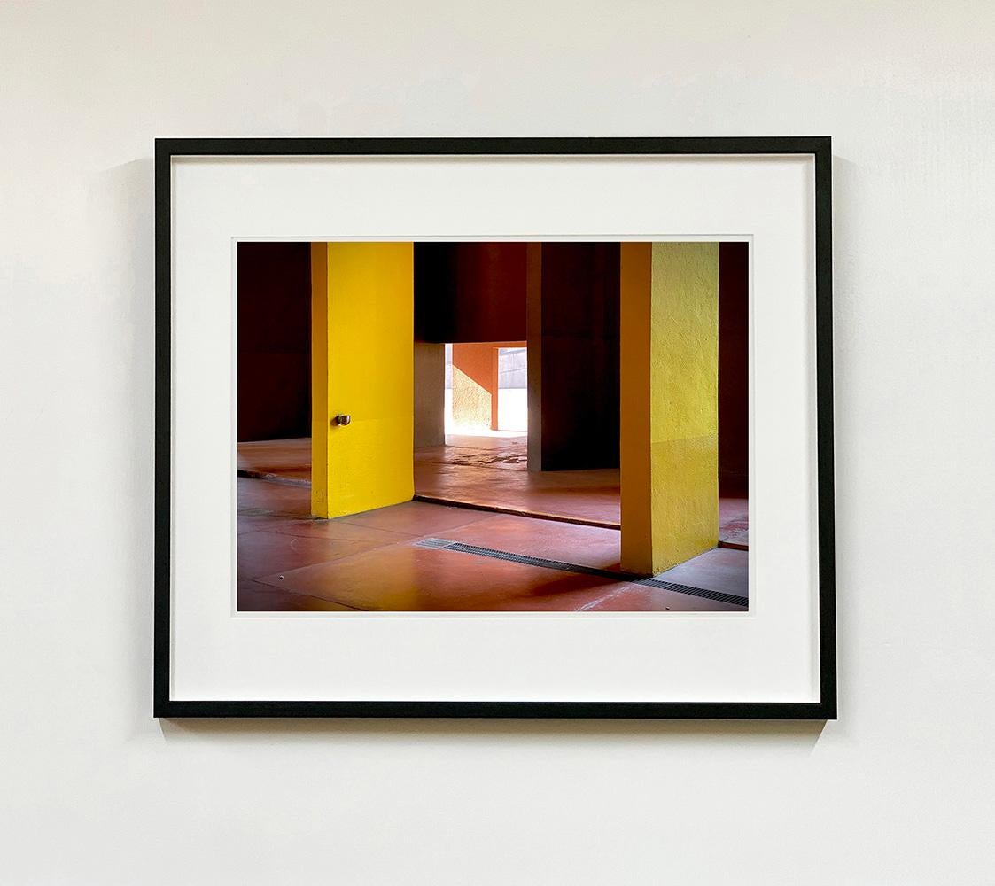 Monte Amiata II, Milan - Color Blocking Architecture Photograph - Brown Color Photograph by Richard Heeps