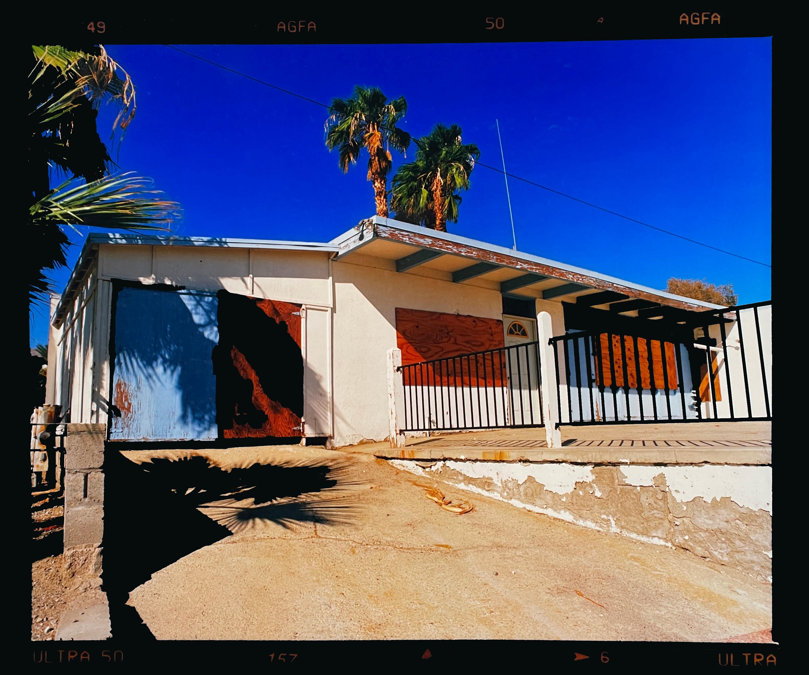 Richard Heeps Landscape Photograph - Motel Desert Shores III, Salton Sea, California - American Color Photography