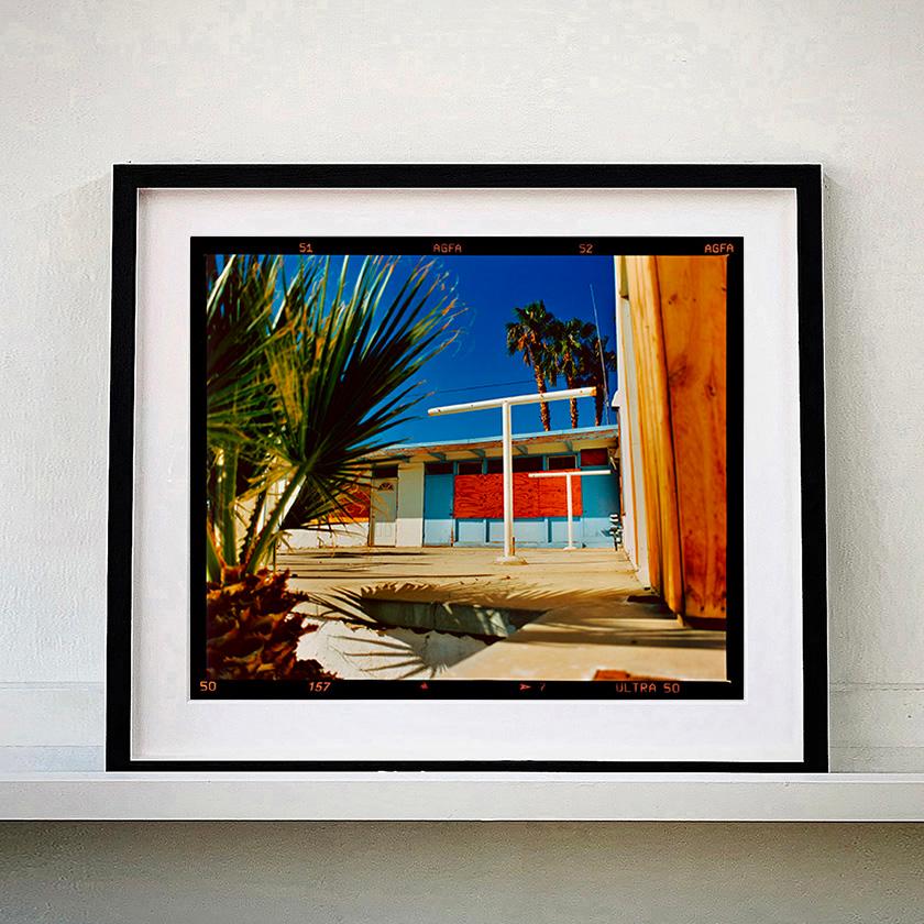 Motel Desert Shores, Salton Sea, California - Mid-century Architecture photo - Photograph by Richard Heeps