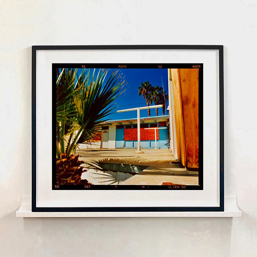 Motel Desert Shores, Salton Sea, California - Mid-century Architecture photo - Photograph by Richard Heeps
