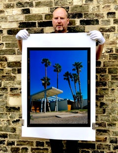 Ingresso del motel II, Salton Sea, California - Architettura di metà secolo - Foto a colori