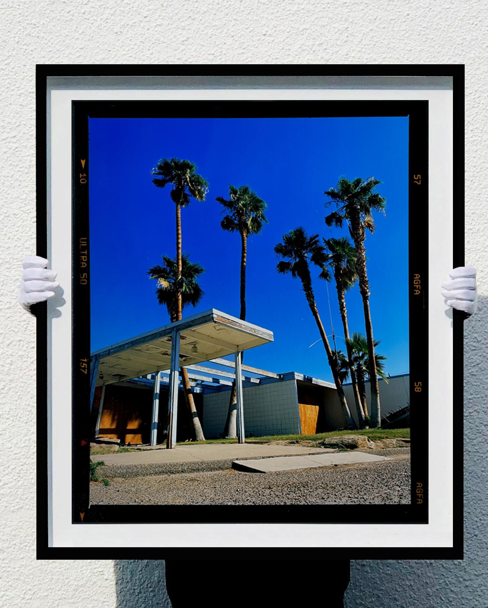 Motel Entrance II, Salton Sea, California - Mid-Century Architecture Color Photo - Pop Art Photograph by Richard Heeps