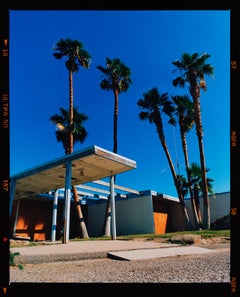 Motel Entrance II, Salton Sea, Californie - Photo couleur de l'architecture du milieu du siècle dernier