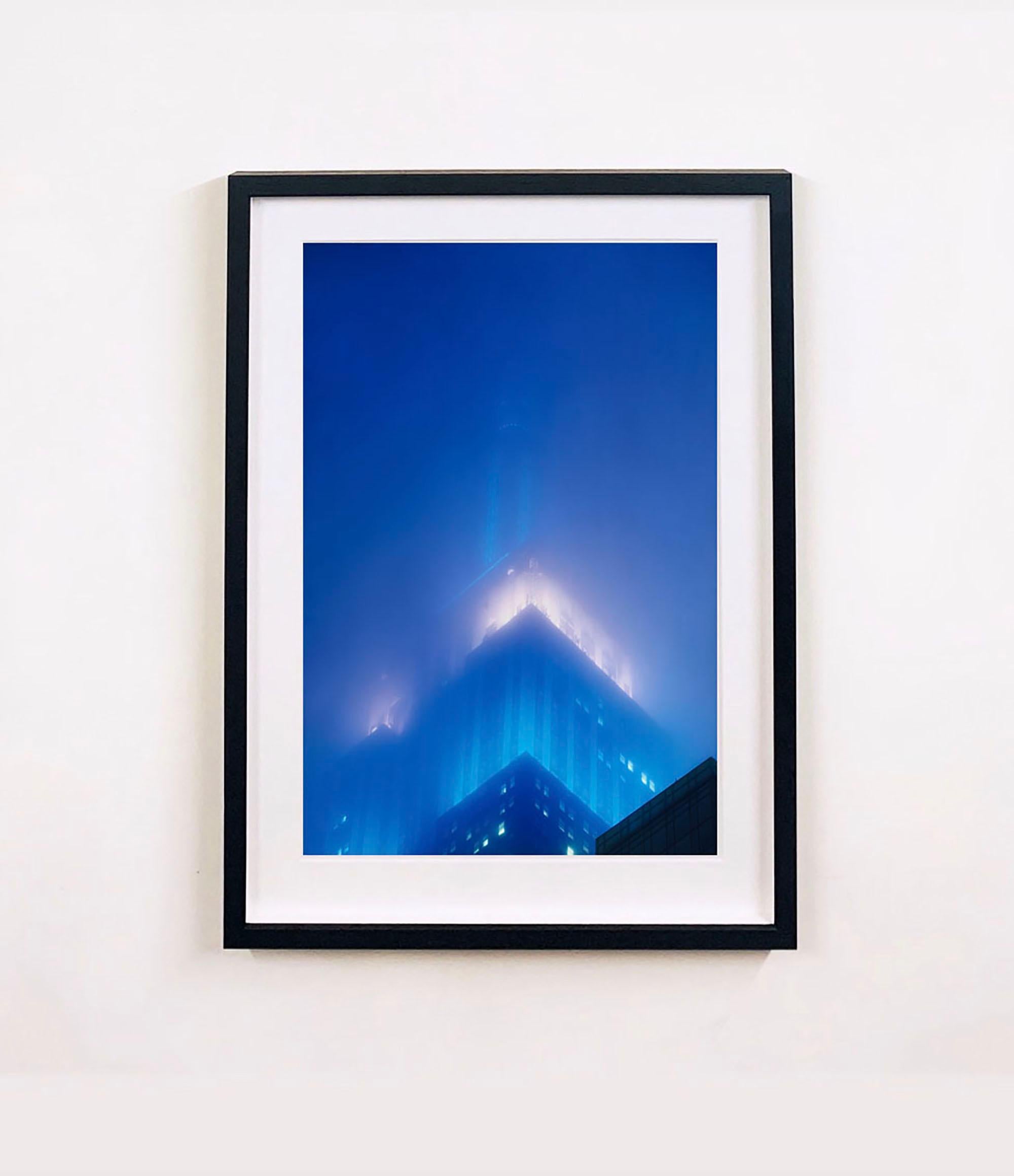 'Nomad, New York', artwork by Richard Heeps featuring a time-lapse of the iconic art deco Empire State building in the mist. Photographed in New York City in 2017, he executed this in his darkroom later, printing it in February 2019
This artwork is