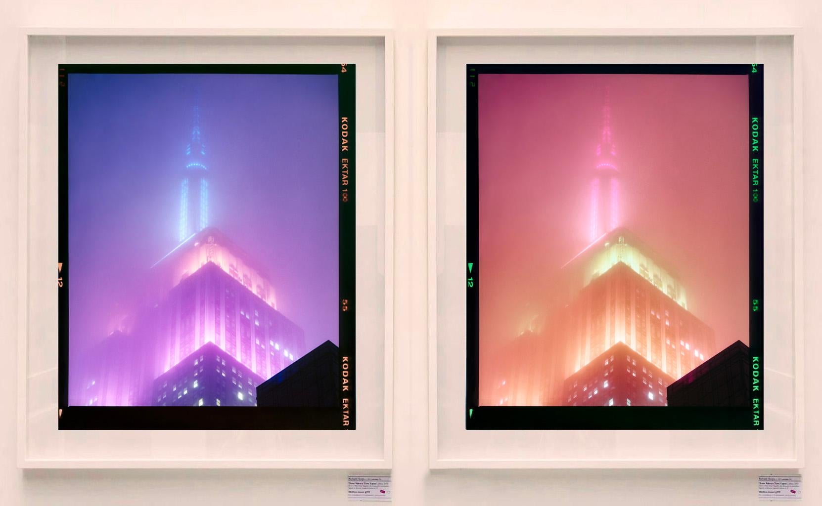 NOMAD VIII (Film Rebate), New York - Conceptual Architectural Color Photography - Purple Print by Richard Heeps