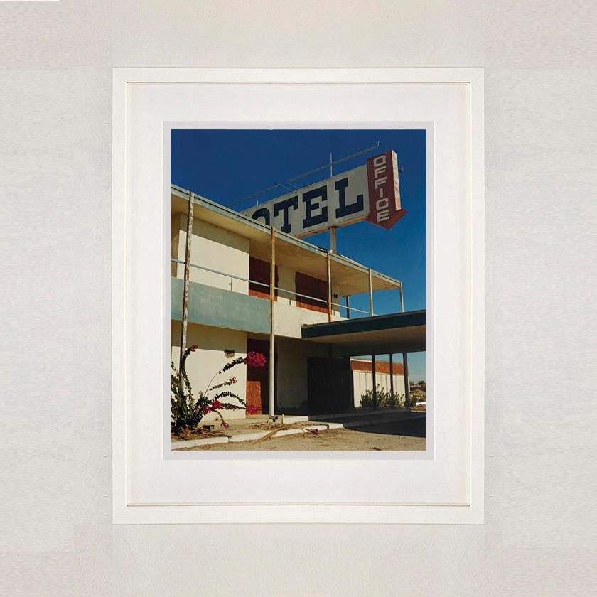 North Shore Motel Office II, Salton Sea, California - Architecture Color Photo - Contemporary Photograph by Richard Heeps