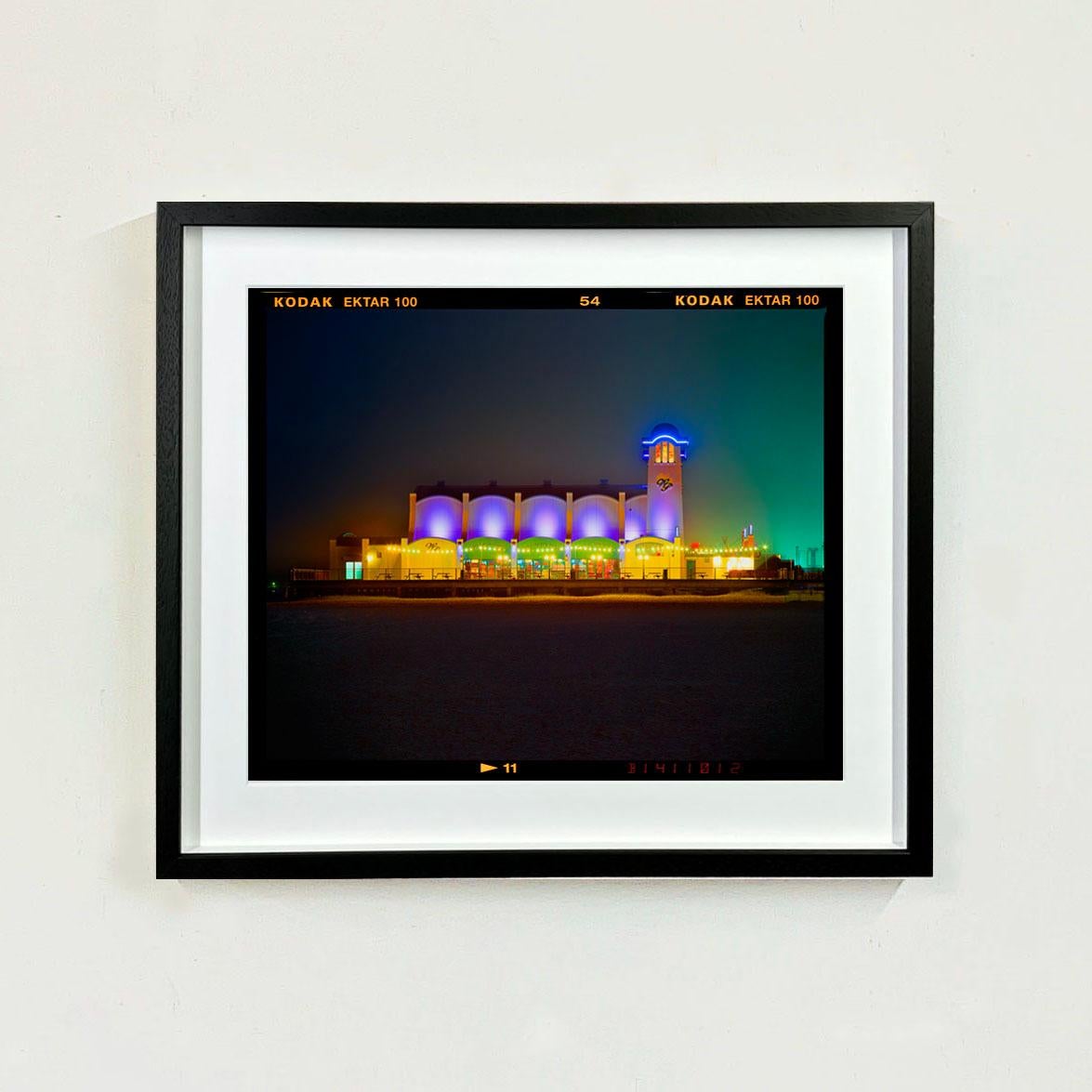 Ocean View, Norfolk - Seaside Architecture Color Photograph - Black Landscape Photograph by Richard Heeps