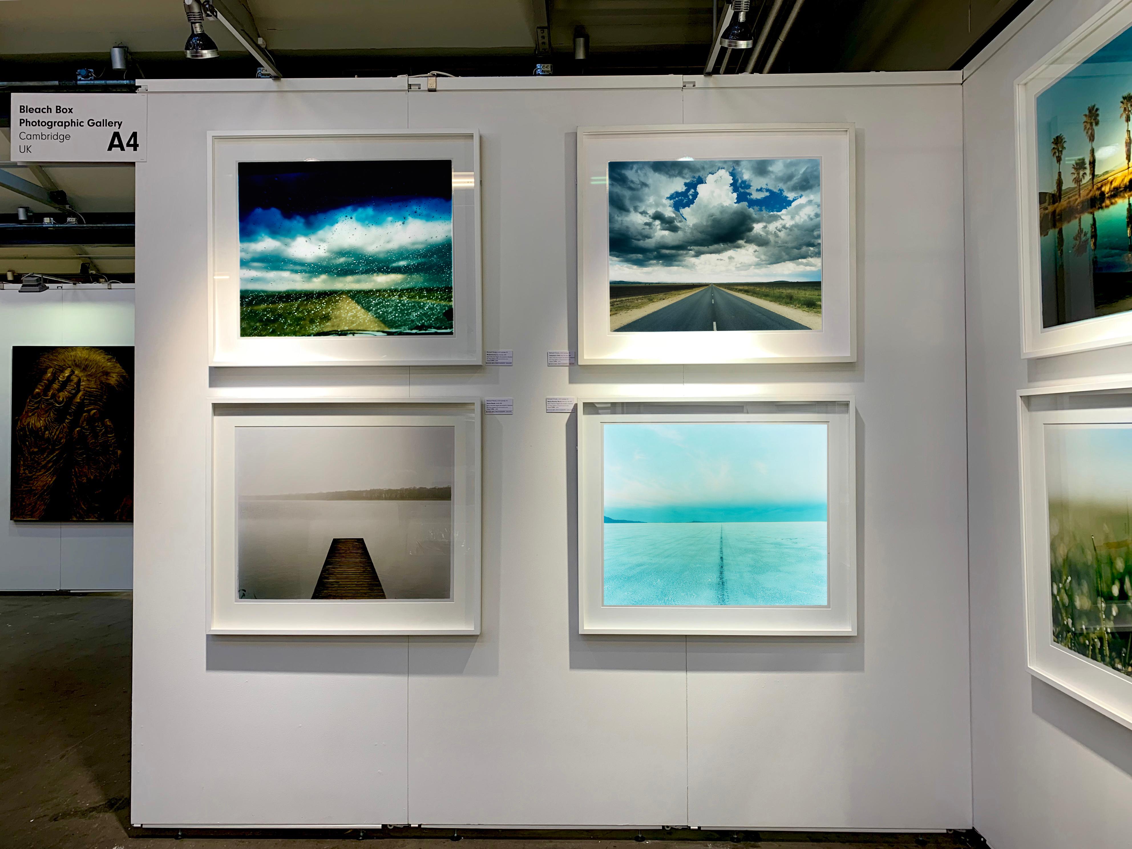 Peinture à l'huile, Bonneville, Utah - photographie de paysage bleu en couleur en vente 2