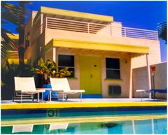 Palm Springs Pool Side I, Kalifornien – Farbfotografie der amerikanischen Architektur