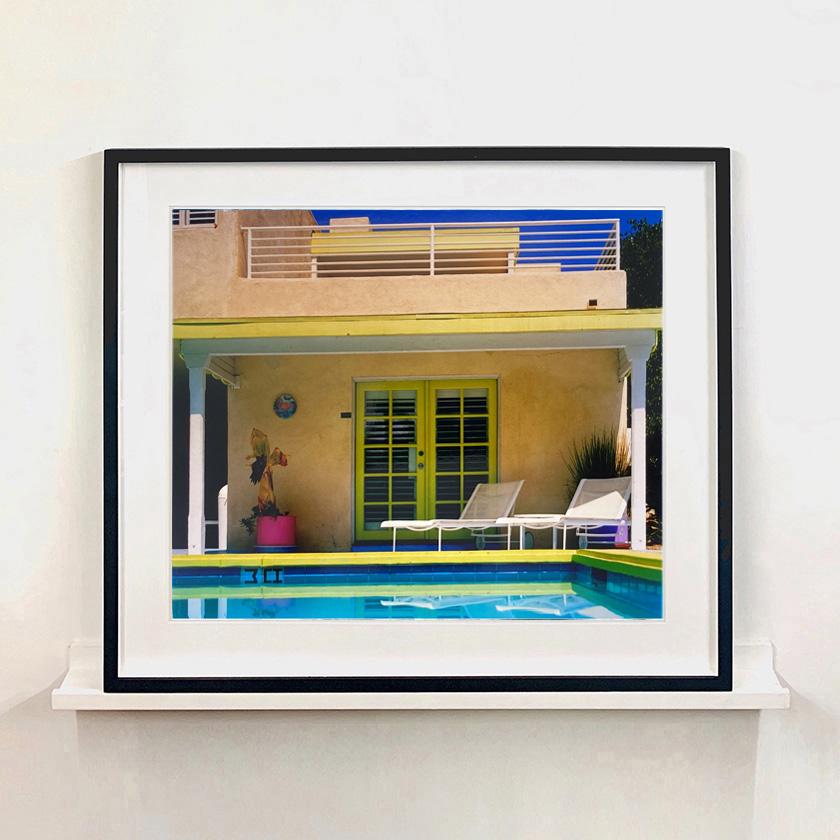 Palm Springs Poolside II, Ballantines Movie Colony, California - Color Photo - Photograph by Richard Heeps