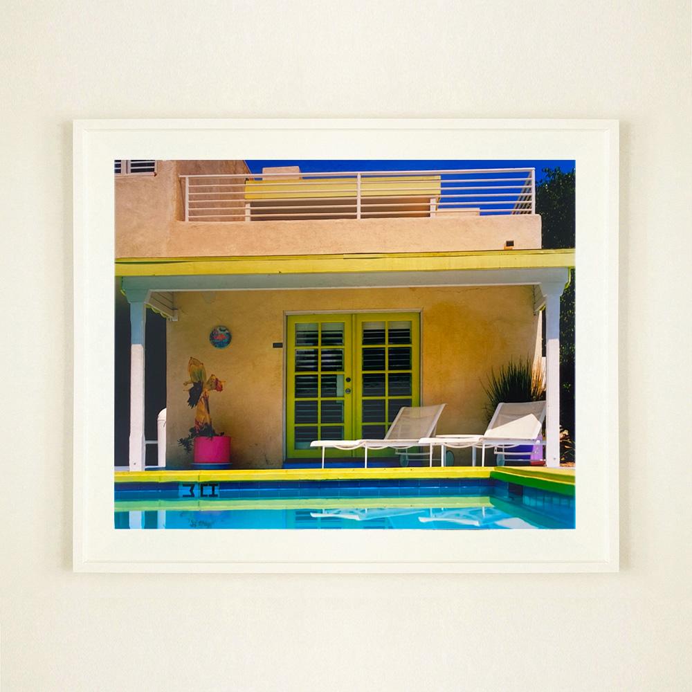 Palm Springs Poolside II, Ballantines Movie Colony, California - Color Photo - Contemporary Photograph by Richard Heeps