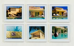Palm Springs Poolside Set of Six Framed Artworks - Color Photography