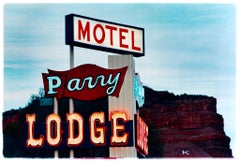 Parry Lodge, Kanab - Americana neon sign contemporary color photography