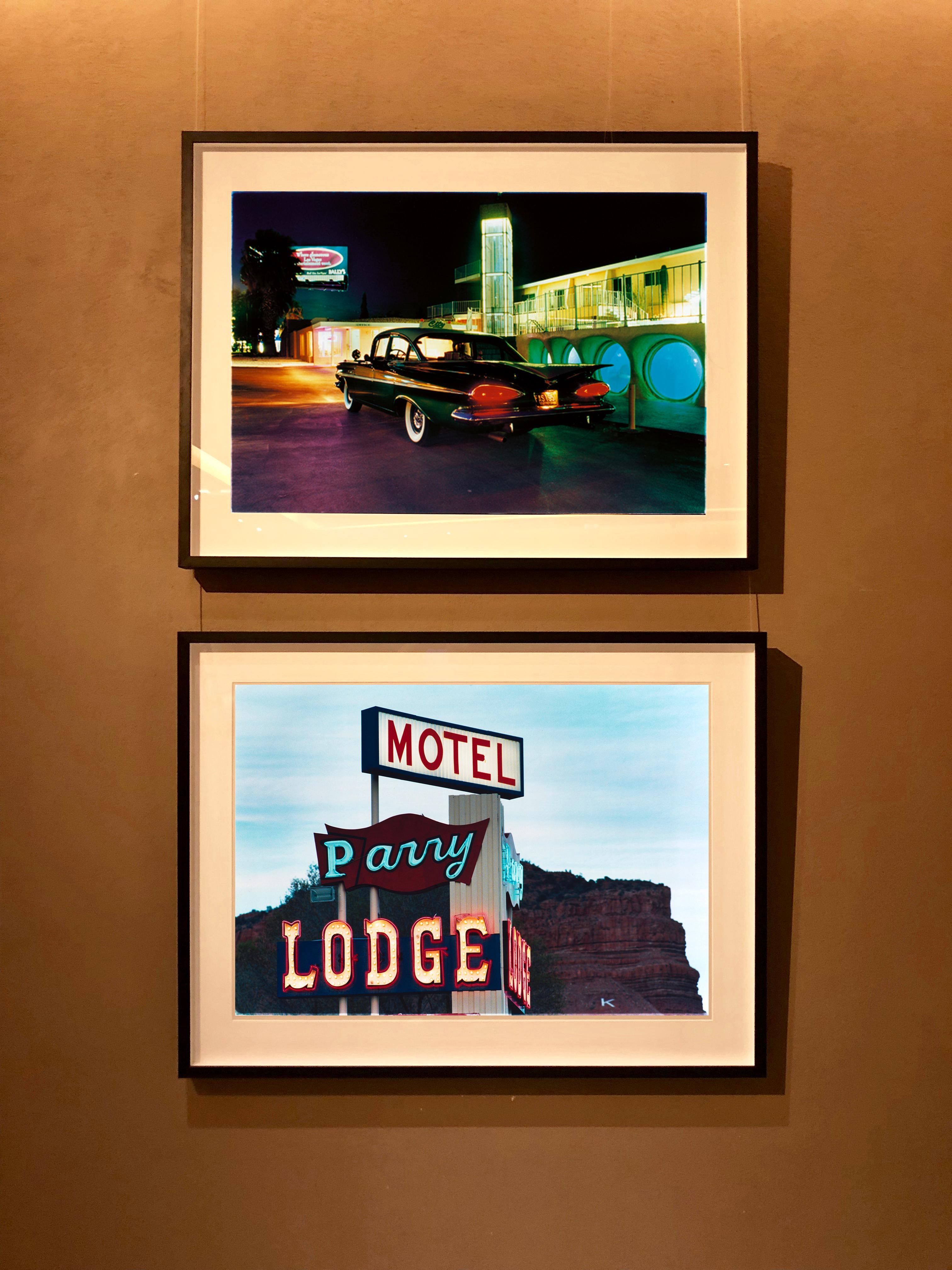 Patrick's Bel Air, Las Vegas - American Car Color Photography - Black Print by Richard Heeps