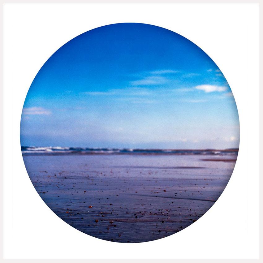 Richard Heeps Color Photograph - Pebbled Shore, Norfolk - Contemporary, Circle, Waterscape Photography