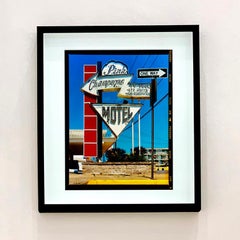 Rosa Champagner Motel, Wildwood, New Jersey - Doo Wop Schild-Farbfotografie