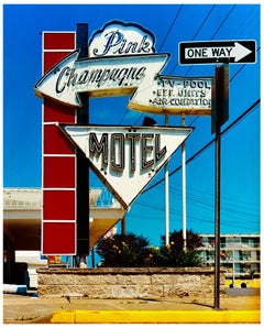 Pink Champagne Motel, Wildwood, New Jersey - Doo Wop sign color photography