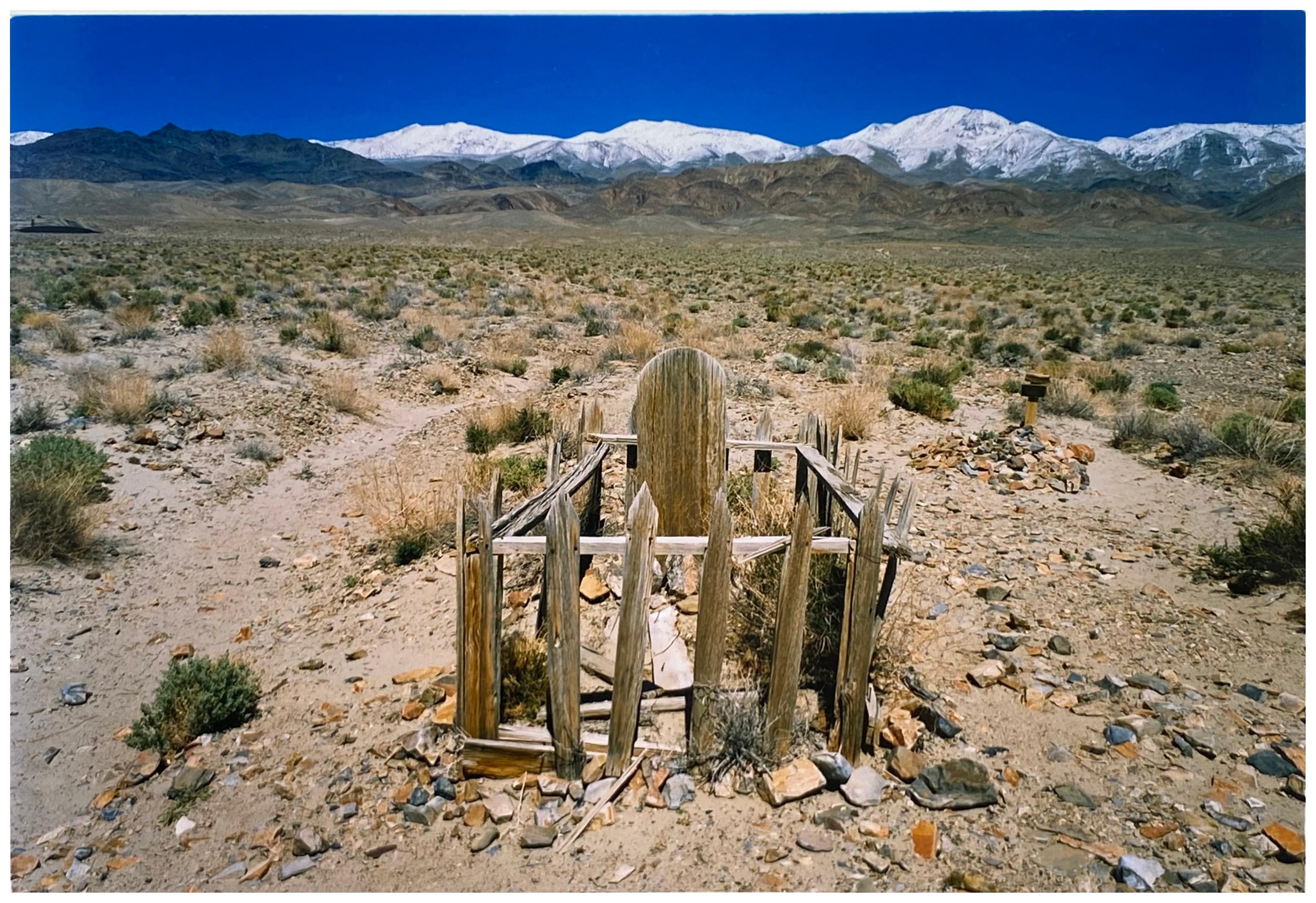 Richard Heeps Color Photograph - Pioneer's Grave II, Keeler, Inyo County, California - American Landscape Photo