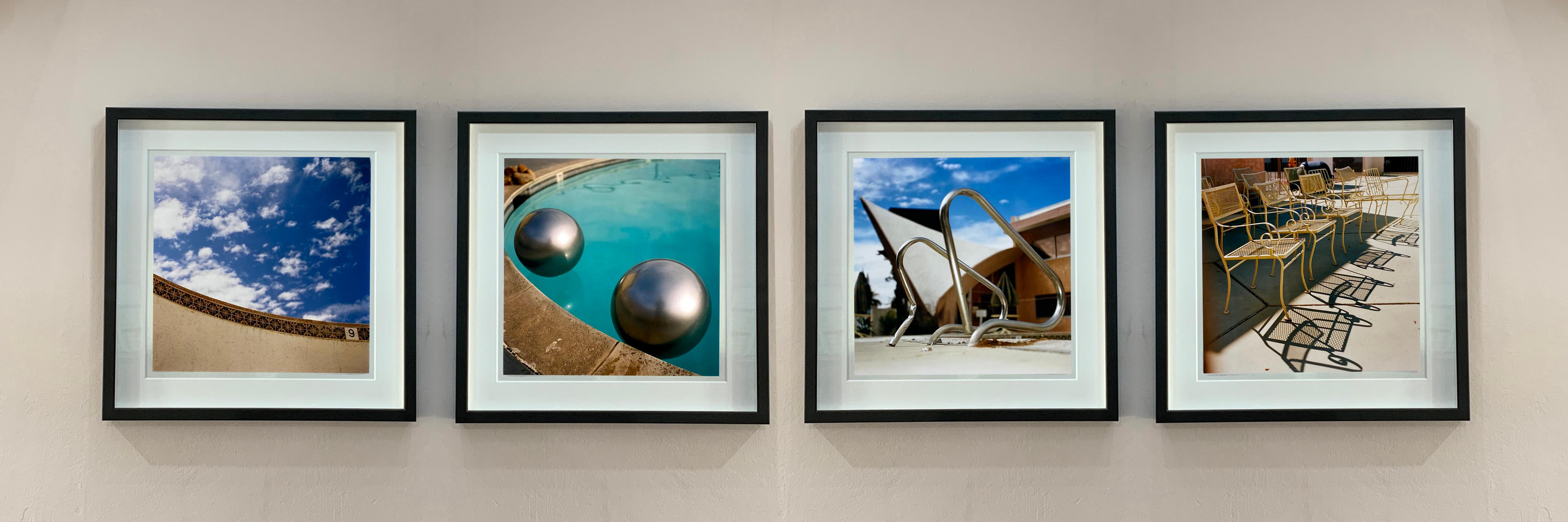 Pool Photography Set of Four Framed Artworks - American Color Photography For Sale 1
