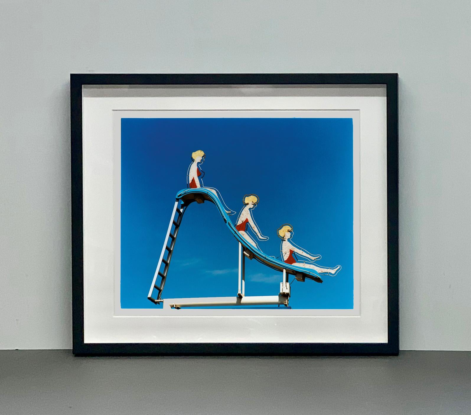 Pool Slide, Las Vegas, Nevada - American pop art color photography - Photograph by Richard Heeps