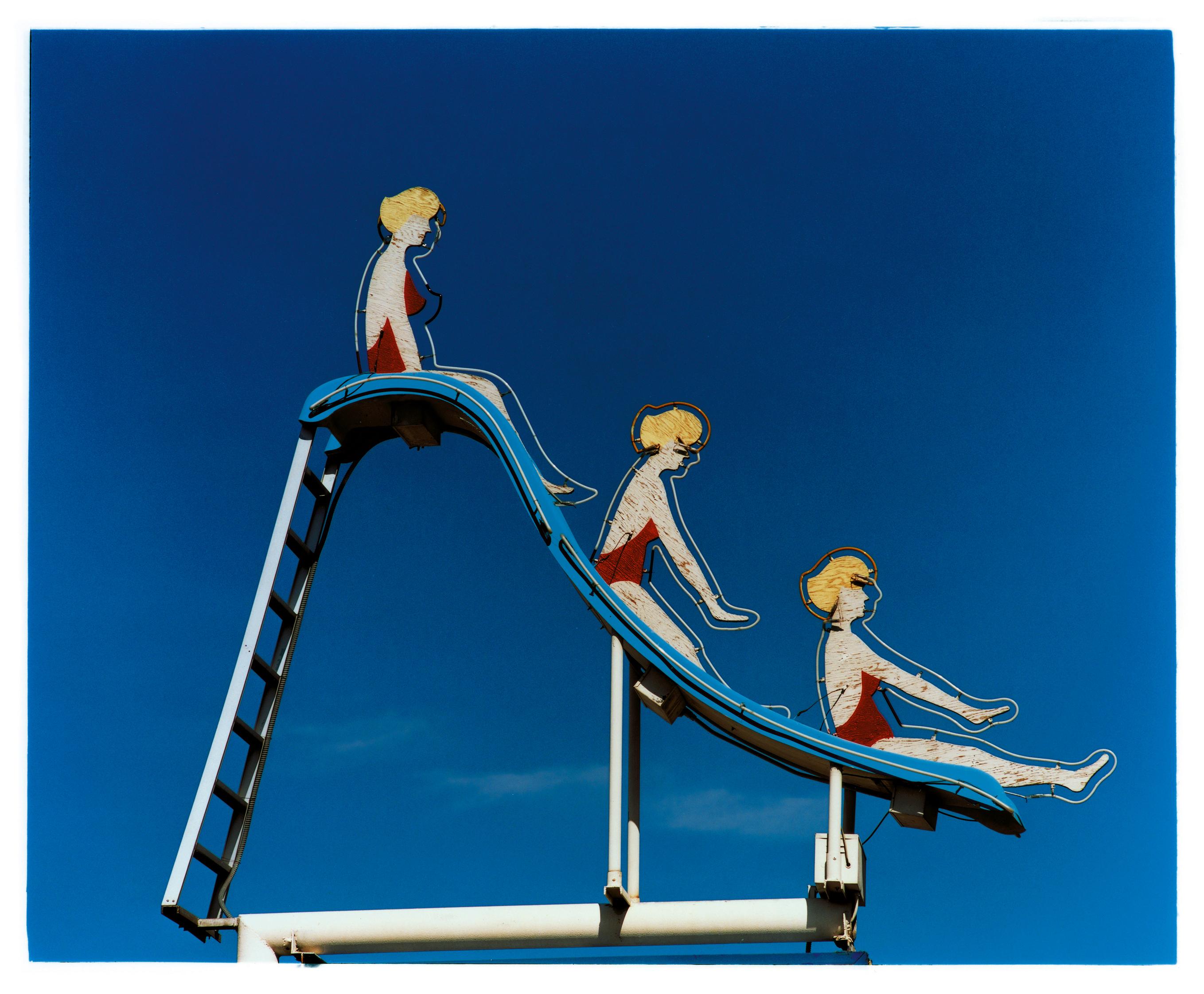 Pool Slide, Las Vegas, Nevada – amerikanische Pop-Art-Farbfotografie