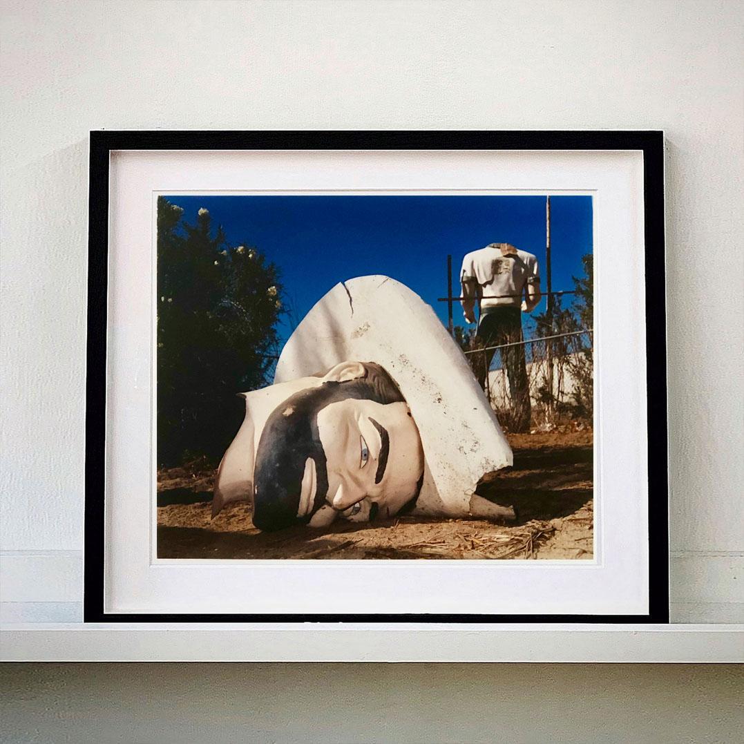 Poor Richard Head & Torso, Salton Sea, California - Roadside America Color Photo - Photograph by Richard Heeps