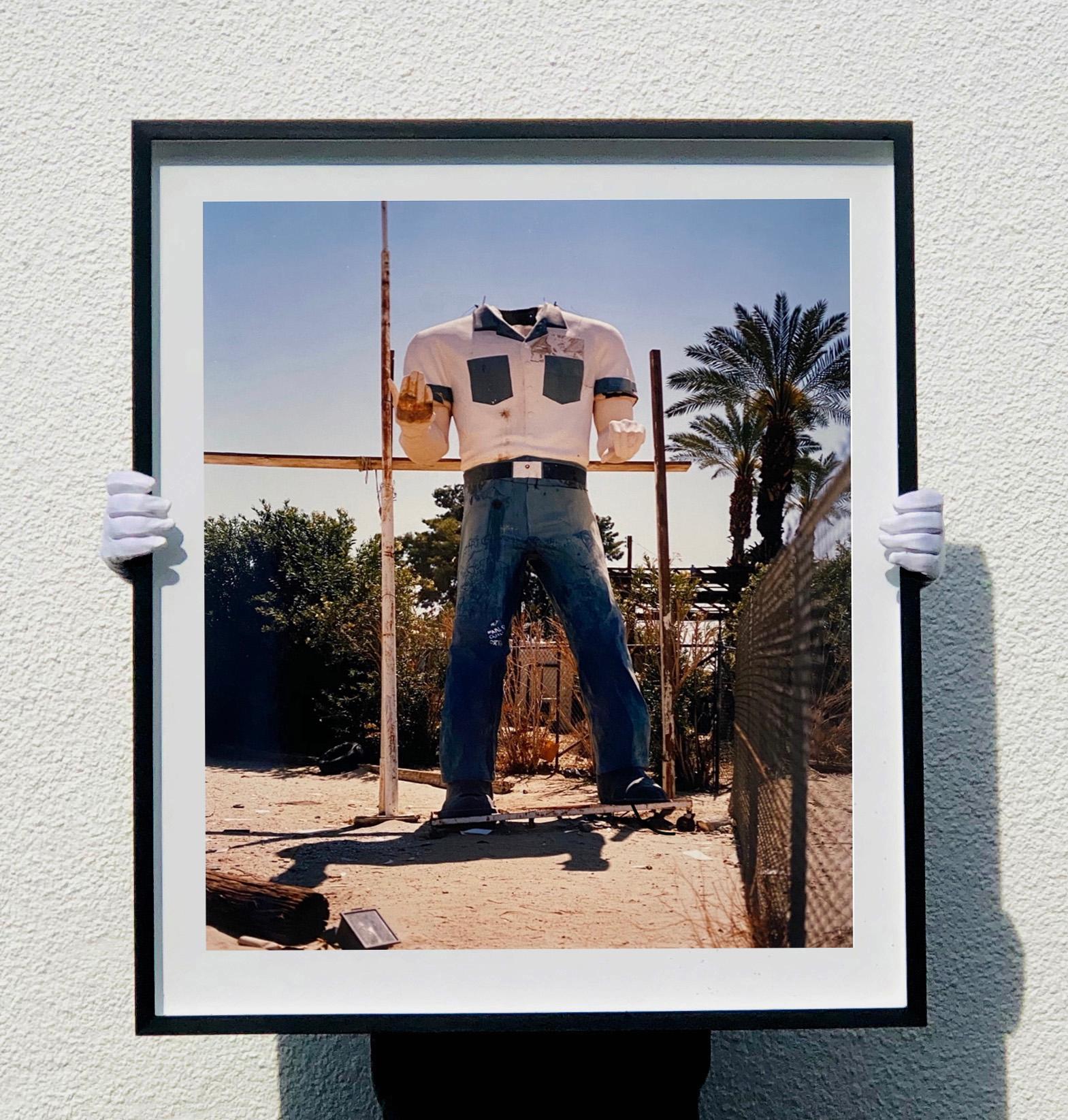 Poor Richard - Torso, Salton Sea California - America Roadside Giant Color Photo - Print by Richard Heeps