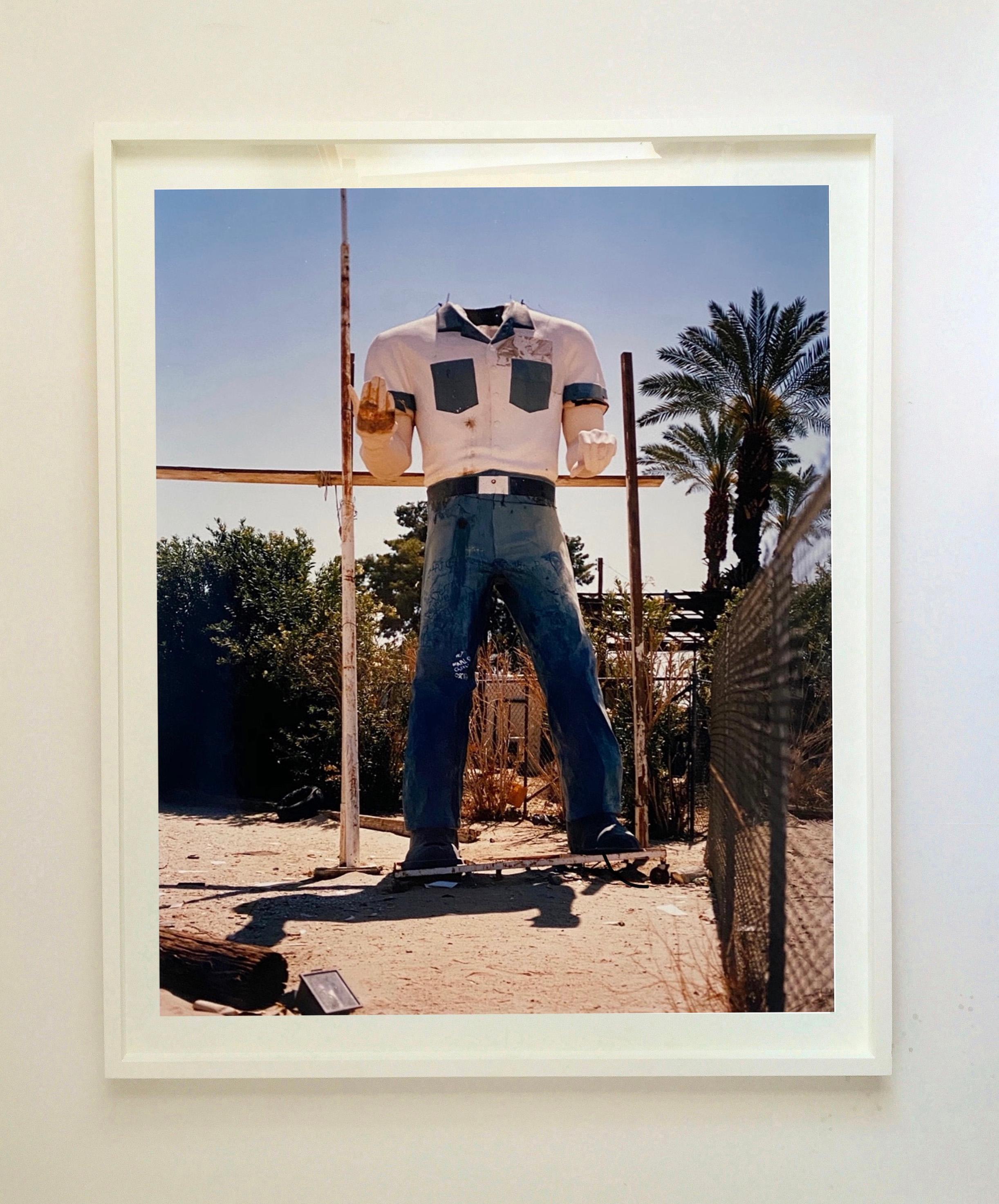 Poor Richard - Torso, Salton Sea California - America Roadside Giant Color Photo - Contemporary Print by Richard Heeps