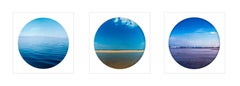 Porthole Trio - Contemporary, Circle, Waterscape Color Photography