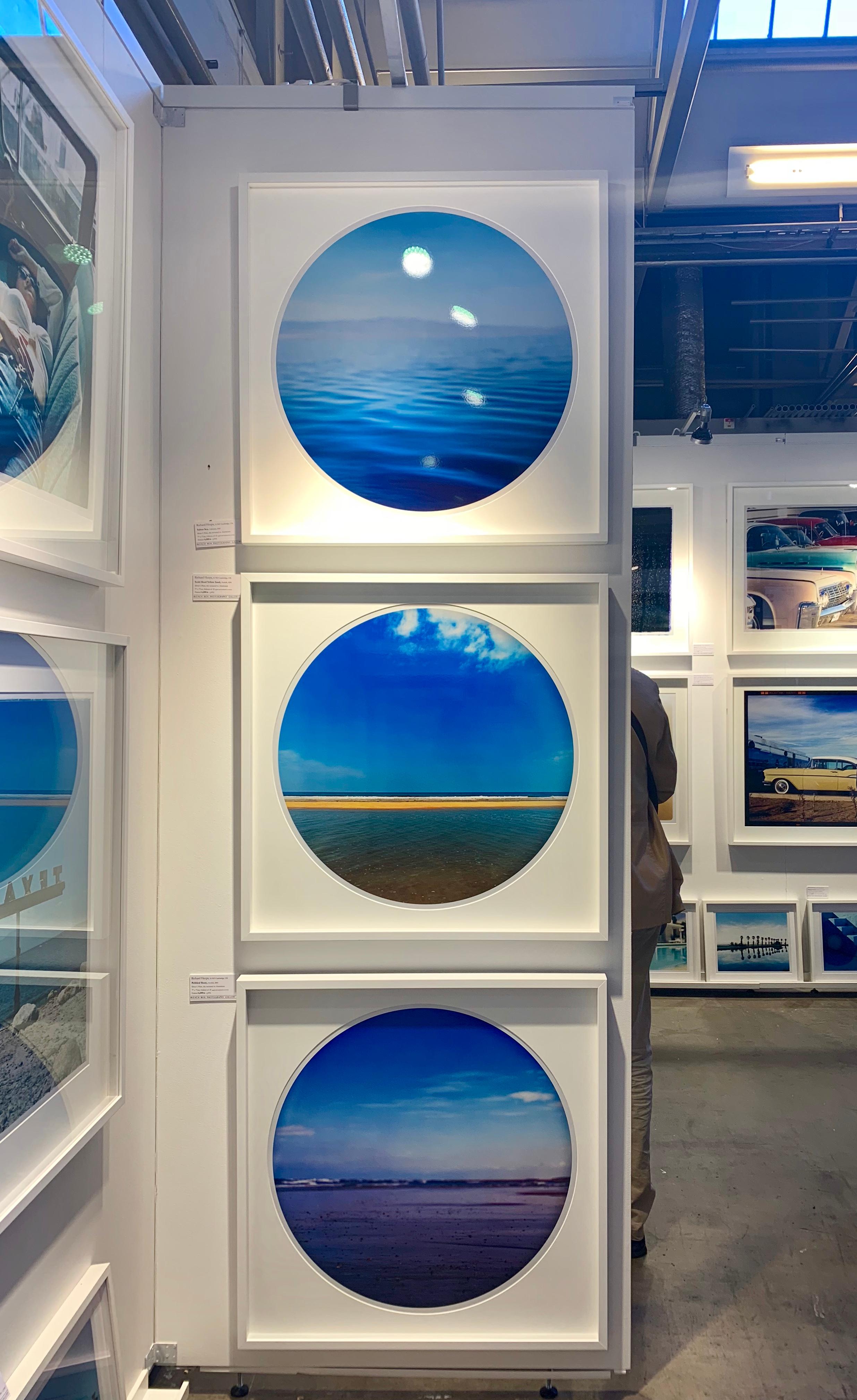 Porthole Trio - Contemporary, Circle, Waterscape Color Photography For Sale 1